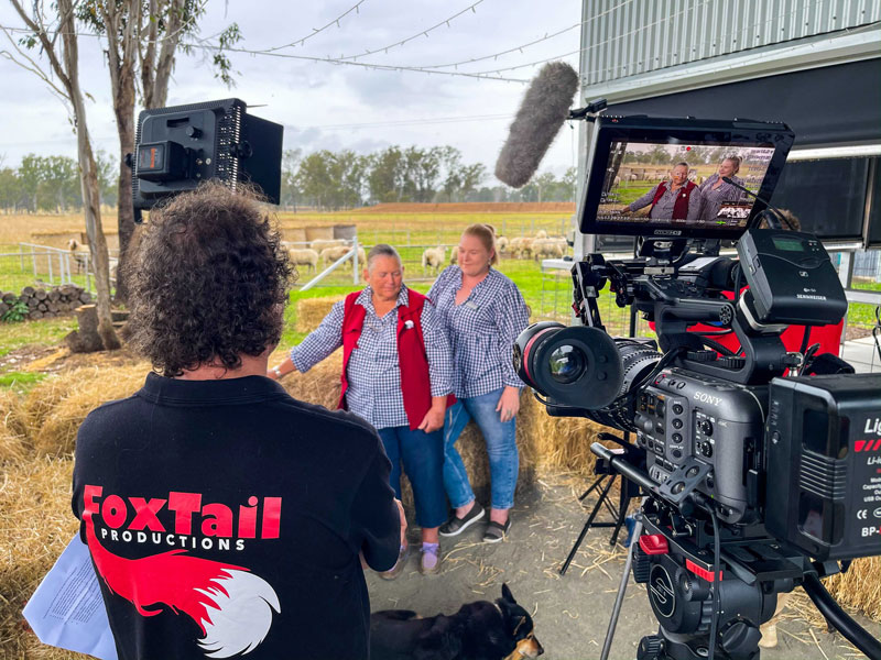 Filming in rural area — Video Production Services in Toowoomba